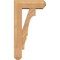 Ekena Millwork Balboa Craftsman Smooth Bracket w/ Offset Brace, Western Red Cedar, 5 1/2"W x 14"D x 26"H BKT0604X14X26BOA04SWR - alternate 3